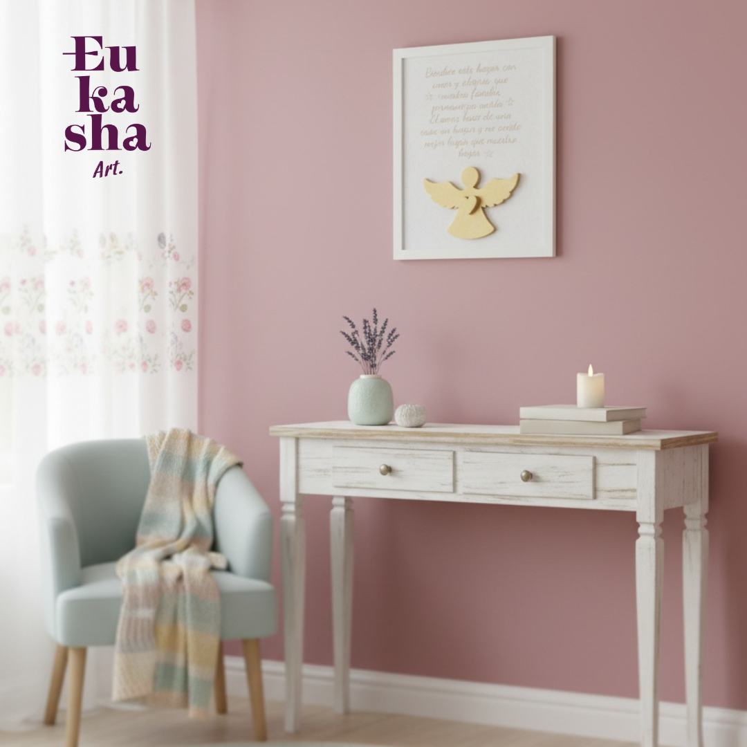 🏡 Portarretrato “Bendición del Hogar” – Un ángel que protege y llena tu espacio de luz