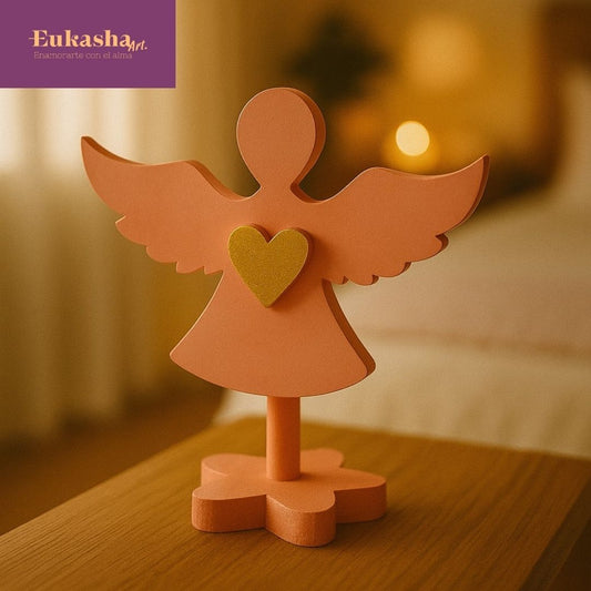 Arcángel Uriel en madera